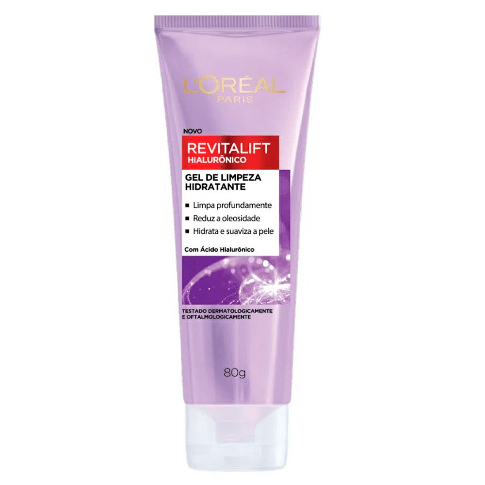 Gel De Limpeza Facial L'Oreal Revitalift Hialurônico 80g - Beauty