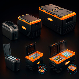 Geladeira Portátil Carro Caminhão Camping 18 Litros 35 Litros 75 Litros 12v 24V Com Aplicativo Elber em Oferta na Shopee