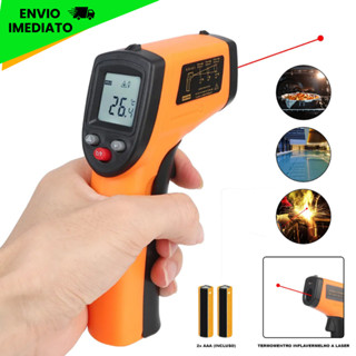 Termômetro Digital Infravermelho Cozinha e comida Laser Temperatura Industrial -55ºc - 400ºc 161 em Oferta na Shopee
