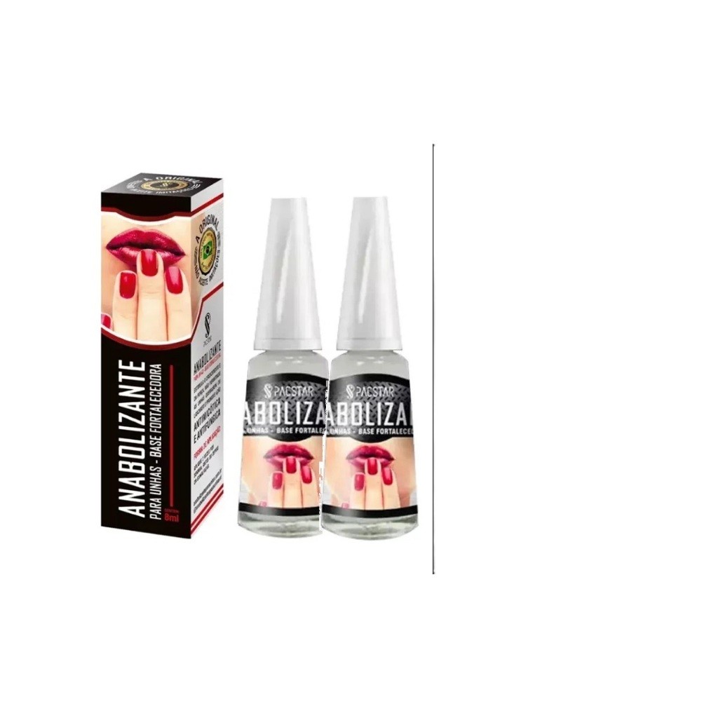 2 Base Anabolizante Pacstar AntiMicose Fortalecedora para Unhas