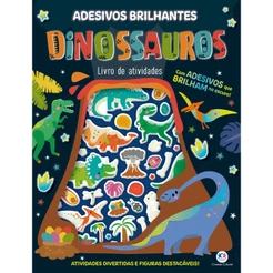 Livro Adesivos Adesivos que Brilham no Escuro Dinossauros