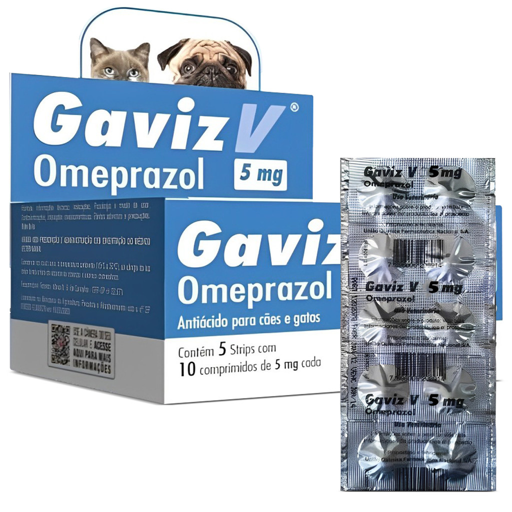 Gaviz V - 5mg - Omeprazol Strip - 10 Comprimidos em Oferta na Shopee