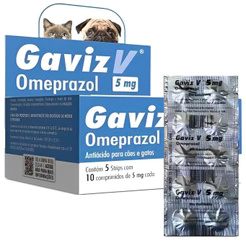 Gaviz V - 5mg - Omeprazol Strip - 10 Comprimidos