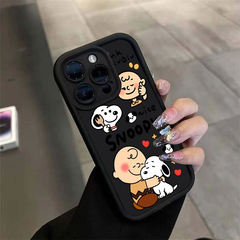 Agradável Dos Desenhos Animados Snoopy Caso Para Redmi Nota 14 Pro 14C Note13 12 11 10 10S 13C 12C A3 10C 9s Note8 X6 Ca - detalhe