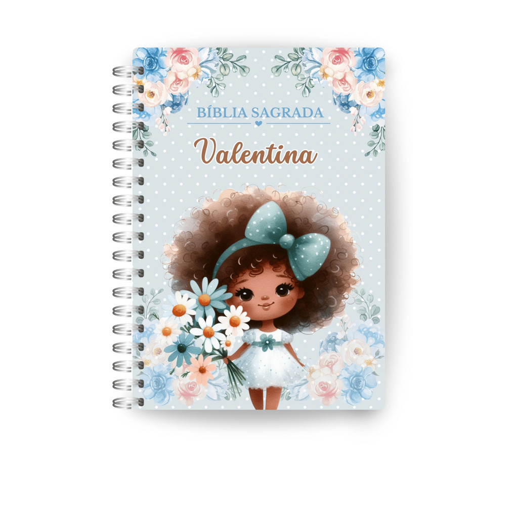 BIBLIA ILUSTRADA INFANTIL COM NOME MENINA em Oferta na Shopee
