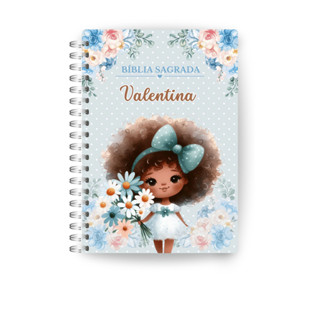 BIBLIA ILUSTRADA INFANTIL COM NOME MENINA em Oferta na Shopee