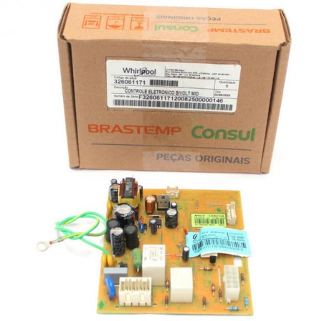 Controle Eletrônico Geladeira Brm47 brm49 Original Brastemp - 326061171