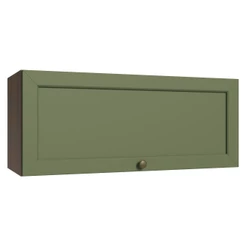 Armário Aéreo 80 cm 1 Porta Basculante Rustic/Verde Vik Madesa
