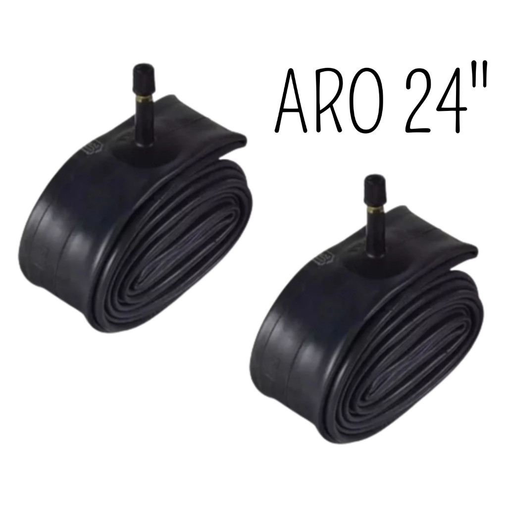 Kit 2 Câmaras De Ar Bike Pneu Aro 24X1,75 KENDA em Oferta na Shopee