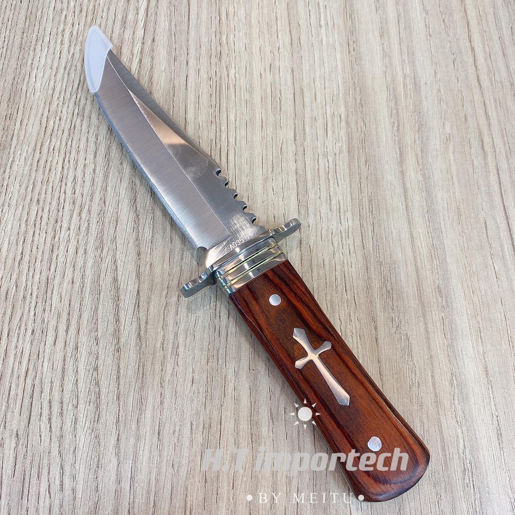 Faca Hunt Fulltang Bushcraft Caça Pesca Cruz Cristã Cruzadas 7041