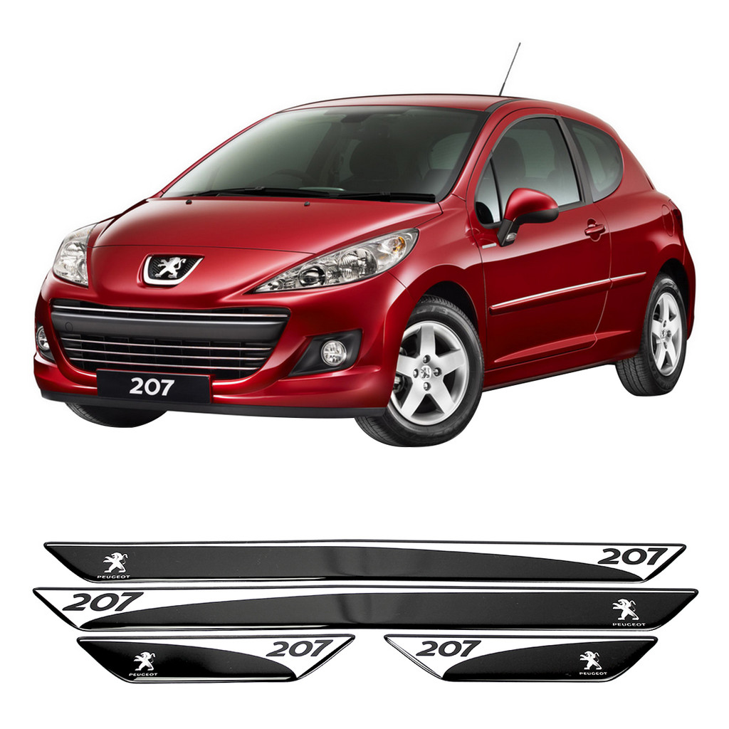 JOGO SOLEIRA RESINADA PEUGEOT 207 4 PEÇAS
