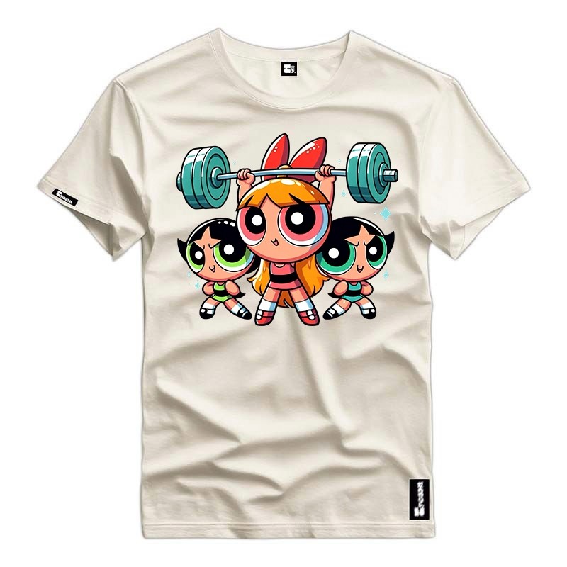 Camisa Feminina Meninas Super Poderosa Academia Blogueira Camiseta Algodao Premium