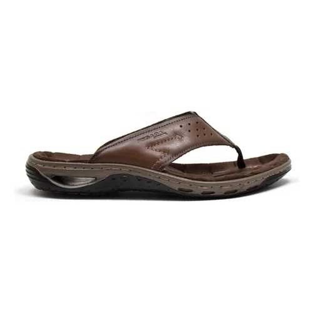 Chinelo Masculino Pegada Ortopédico Couro Amortecedor Confortável Original 131663