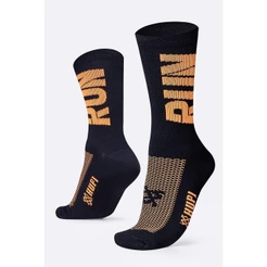Meia HUPI Run Preto/Laranja