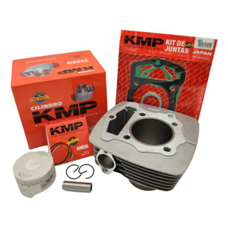 Kit cilindro KMP completo pistao, anel e junta kit-a CBX 200/XR 200/NX 200 std original em Oferta na Shopee
