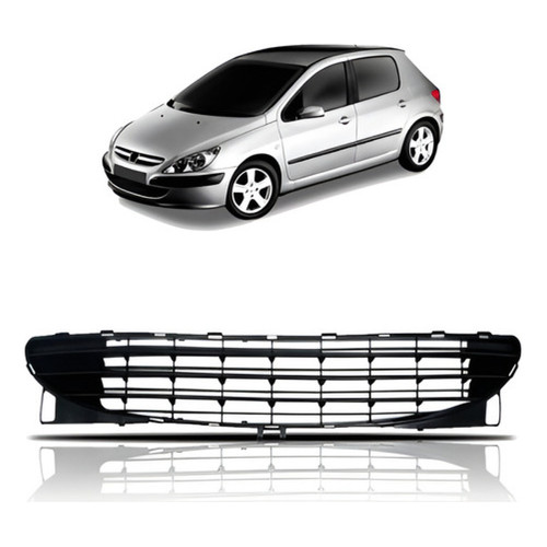 Grade Parachoque Dianteiro Peugeot 307 2002 Á 2006 Central