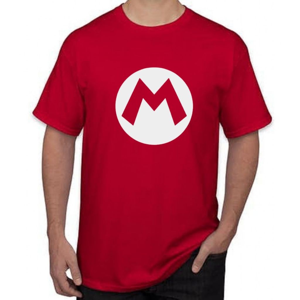 Camiseta Camisa Mario Bros Ou Luigi Plus Size Algodão estampado