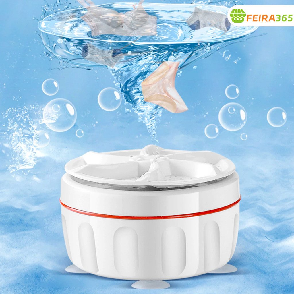 Mini máquina de lavar roupas toalha balde portátil lavagem ultrassônica USB branco lavar louça com USB