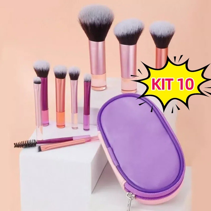 Kit Pincéis de Maquiagem Rosa: Onde Comprar | BuscaProdutos