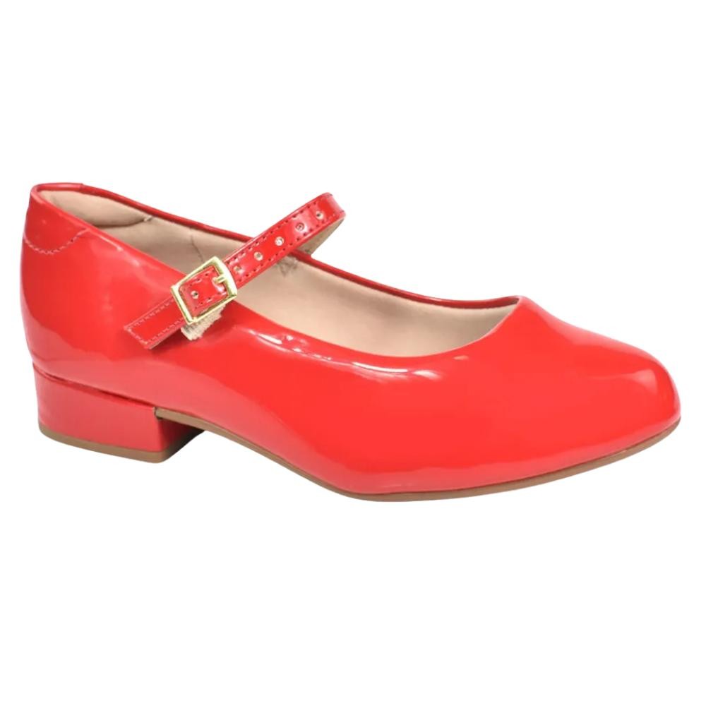 Sapatilha Infantil Molekinha Social Salto Vermelho 2528101