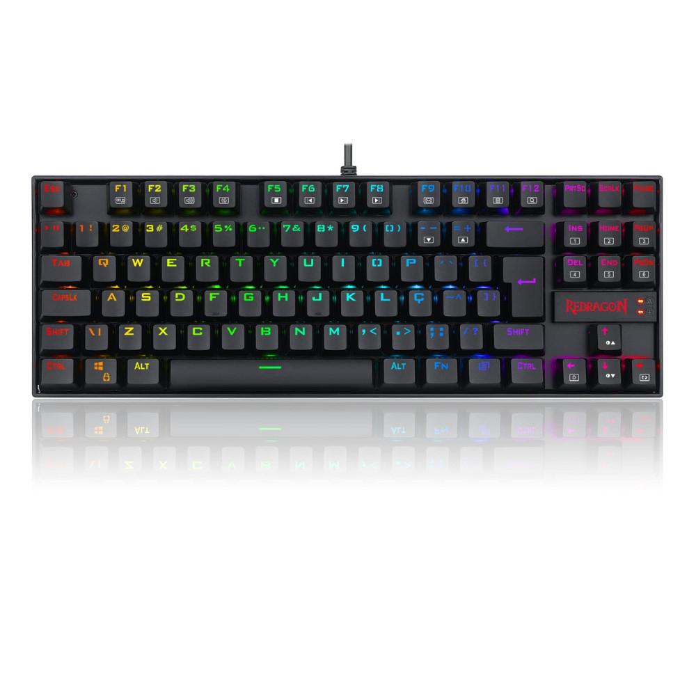 Teclado Mecânico Gamer Redragon Kumara, RGB, Switch Outemu Red, PT - K552RGB-1 (PT-RED)