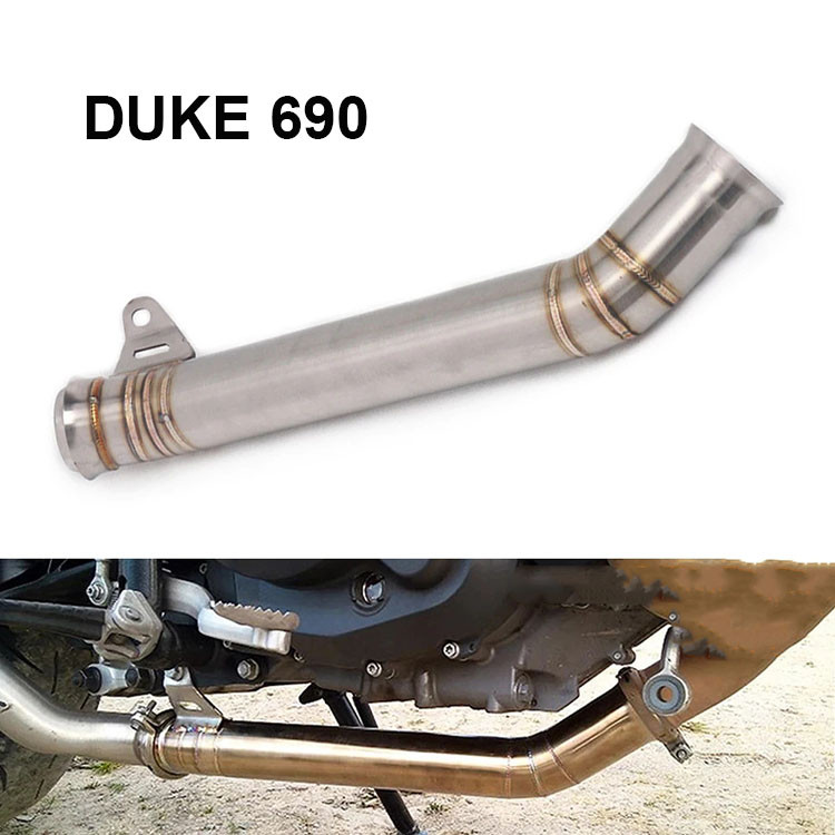 Motocicleta KTM DUKE 690 2012-2017 Tubo Médio Reto De Escape Adequado Para Ponta Original