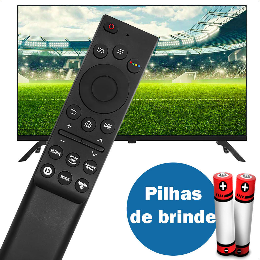 Controle Remoto Compatível com Smart TV Samsung Crystal UHD 4K 85AU8000