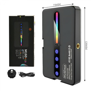 Luz de preenchimento e luz quente para fotografia LED RGB 2700k-6500k Luz fotográfica profissional portátil recarregável em Oferta na Shopee
