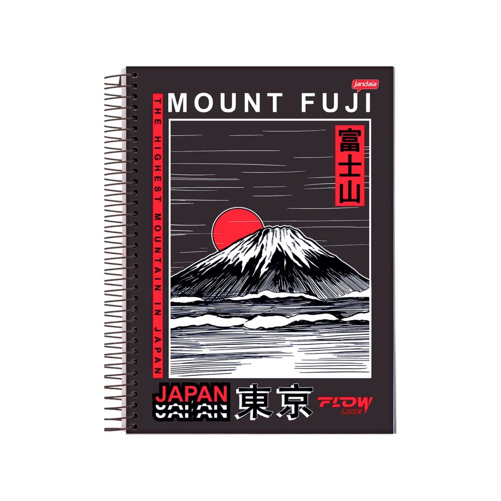 Caderno 20 Matéria Universitario Masculino 320 Folhas Flow - Jandaia MODELO:JAPAO em Oferta na Shopee