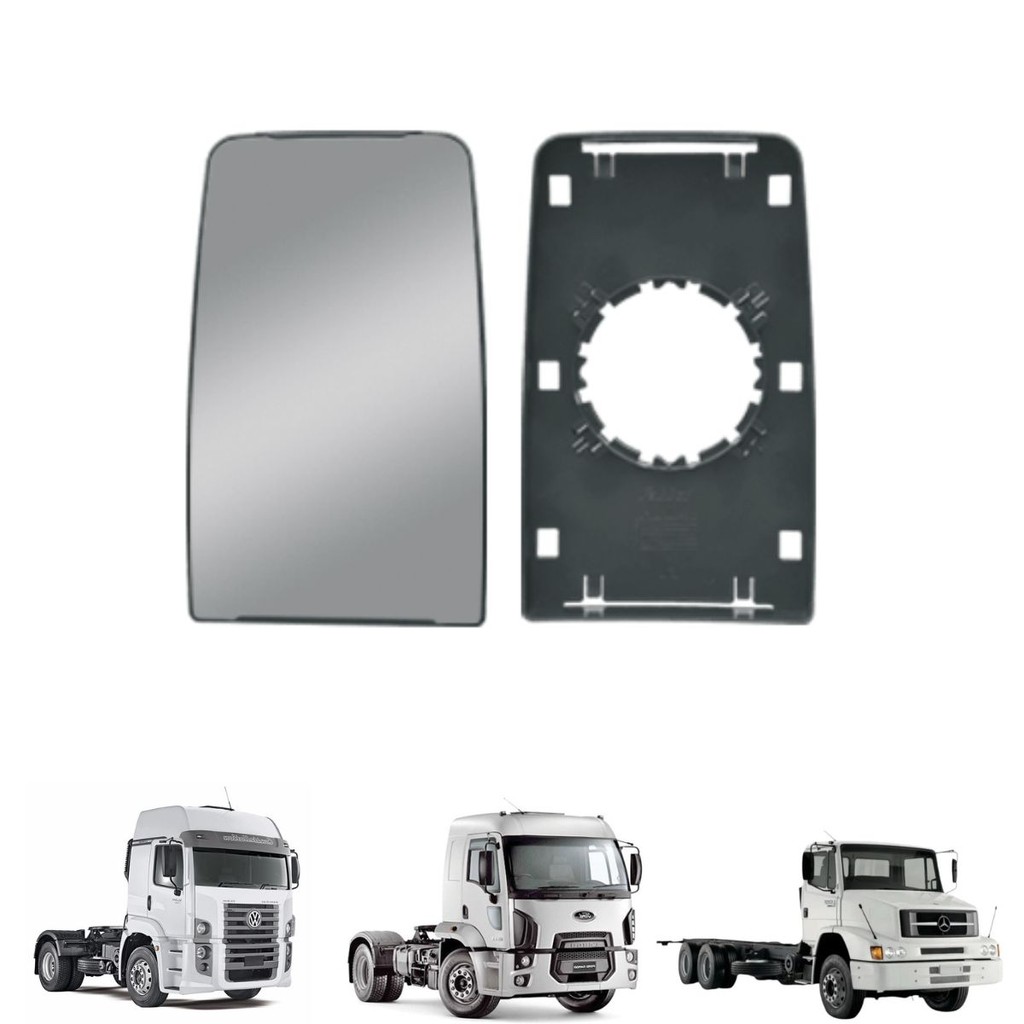 Base Com Vidro Espelho Retrovisor Cargo, Constellation e LS / Atron