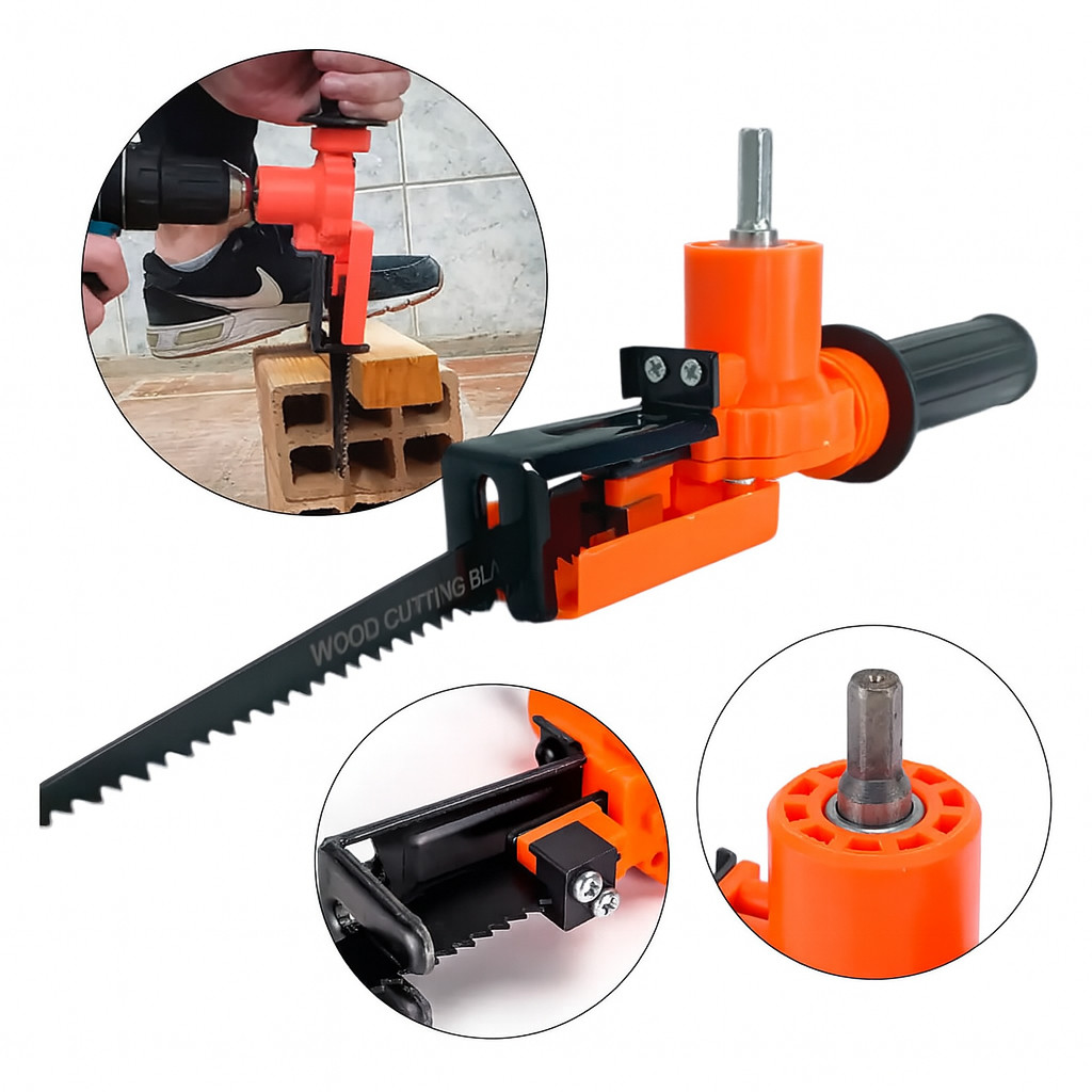 Adaptador Serra Sabre Para Furadeira Parafusadeira Serra Sabre Tico Tico Adaptador Para Furadeira Parafusadeira