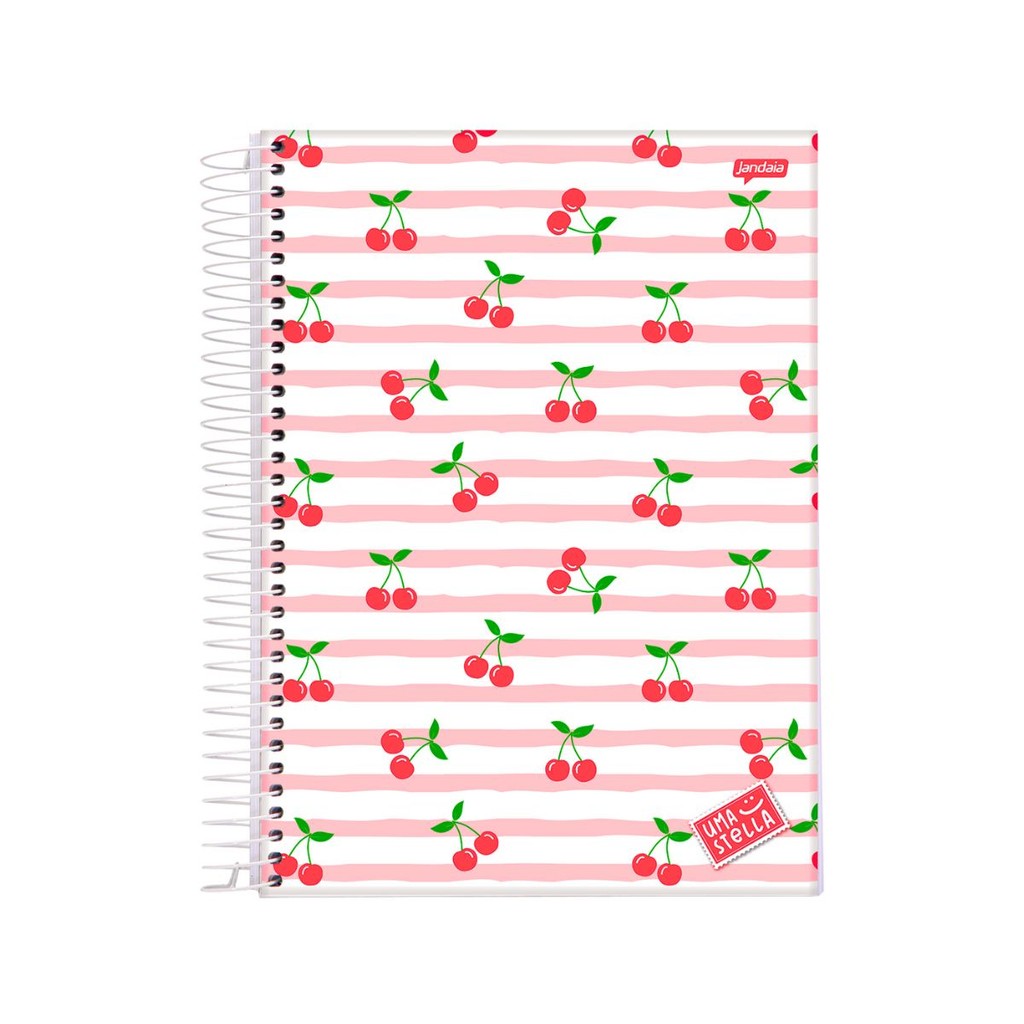Caderno 15 Matéria Universitario Feminino 240 Folhas Stella - Jandaia' MODELO:CEREJA em Oferta na Shopee