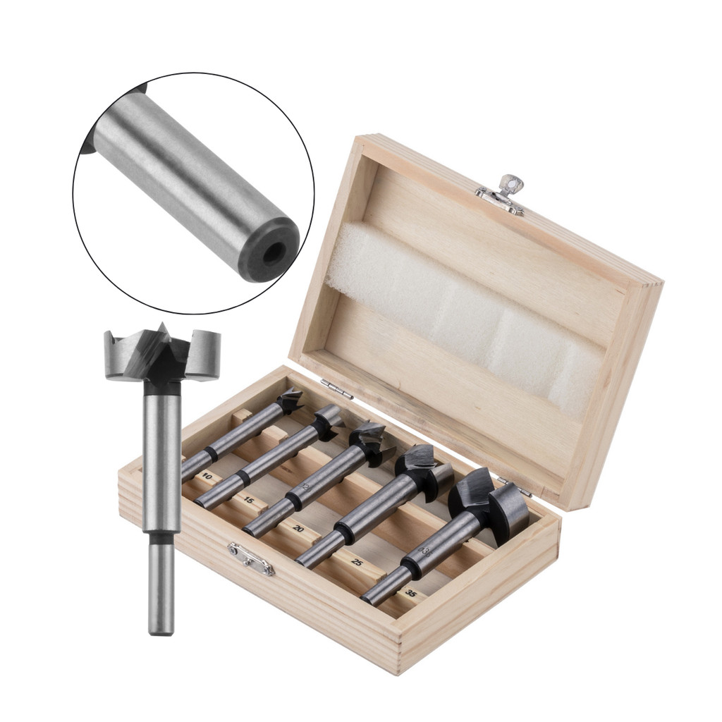 Fresa Para Madeira Forstner 10 a 35 mm Caixa 5 Peças Sparta em Oferta na Shopee
