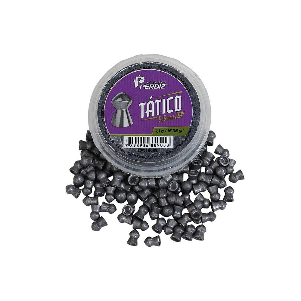 Chumbinho de Pressão Tático 5,5 mm 125un - Perdiz