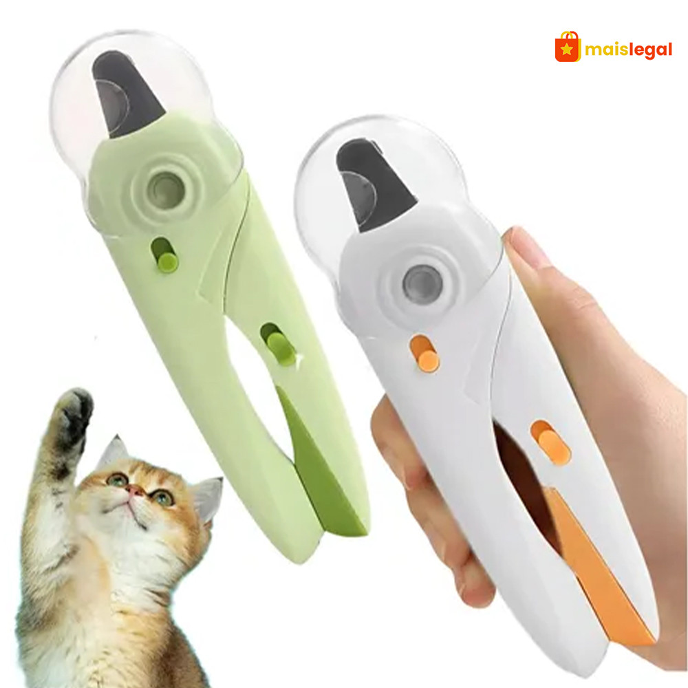 Cortador De Unhas Para Cães e Gatos Kit Alicate e Lixa Com Luz de Led Tesoura Completa em Oferta na Shopee