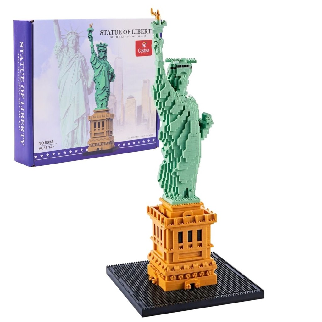 Mini Blocos De Montar Estátua Da Liberdade 2466Pçs - Castela em Oferta na Shopee