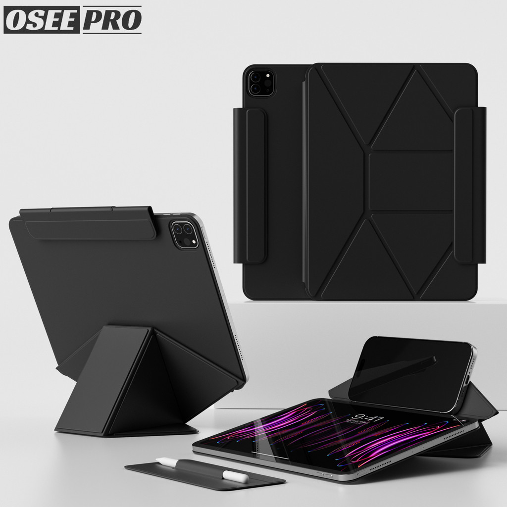 Capa Magnética Sem Moldura Com Fivela Removível Para iPad Air M2/M3 11 polegadas M4/M5 Pro 11 13 10a /11a geração mini