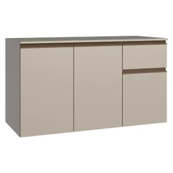 Balcão de Cozinha 120 cm 3 Portas 1 Gaveta Suspenso Crema Nice Madesa