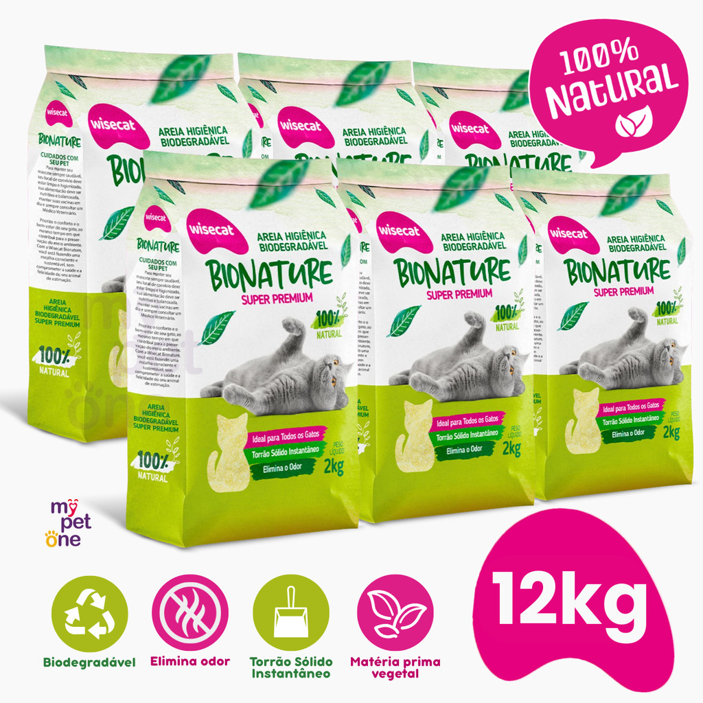 Kit 6 Areia Bionature Grossa Verde - 2Kg em Oferta na Shopee
