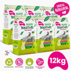 Kit 6 Areia Bionature Grossa Verde - 2Kg