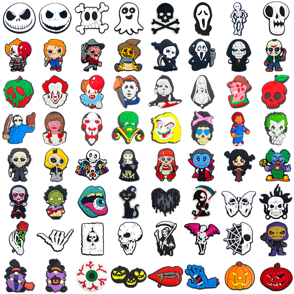 MEIDJ Encantos De Sapato 100 Decorações Com Tema De Halloween Acessórios De PVC Botão em Oferta na Shopee