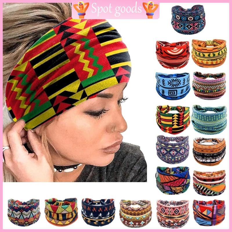 vava Faixas Cabelo Estampadas Para , Tiaras Largas Elásticas Africano