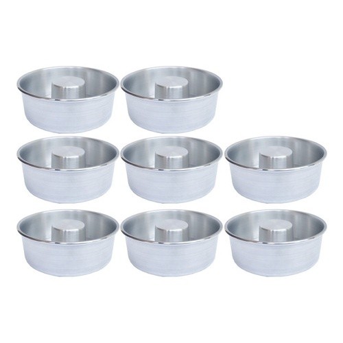 Forma De Bolo Torta Suíça suica Mini Pudim Nº14 Kit Com 8 forma bolo suíço suico torta pudim