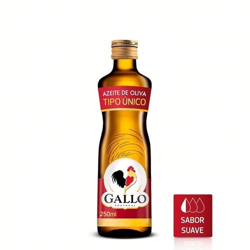 Azeite de Oliva Tipo Único Português Gallo Vidro 250ml em Oferta na Shopee