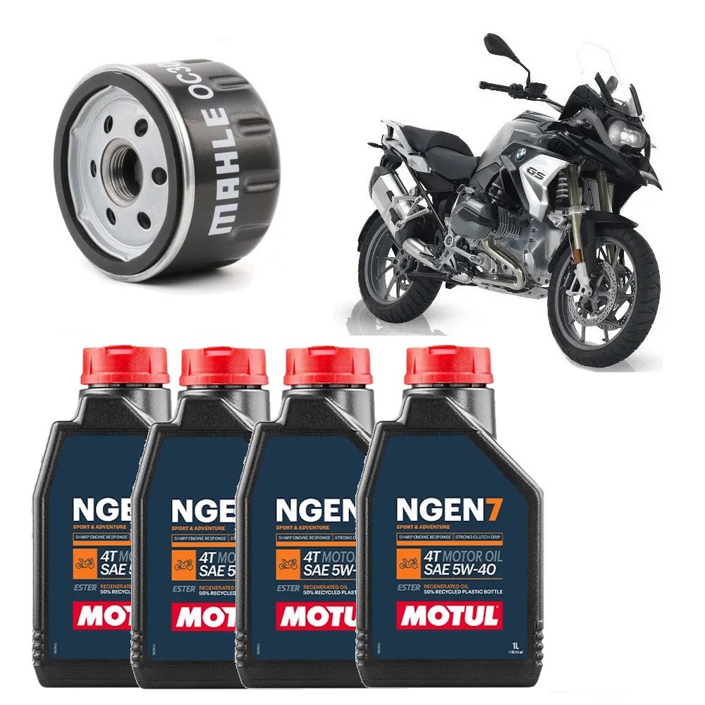 Castrol 5w40 Troca Bmw 1200gs Mahle Metal Leve Oc306