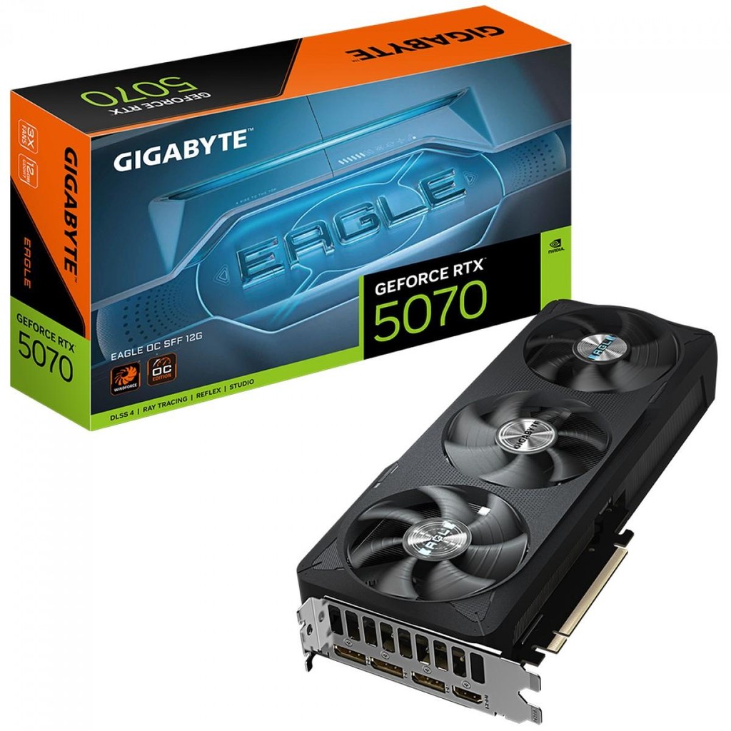 Placa de Vídeo Gigabyte NVIDIA GeForce RTX 5070 Eagle OC SFF