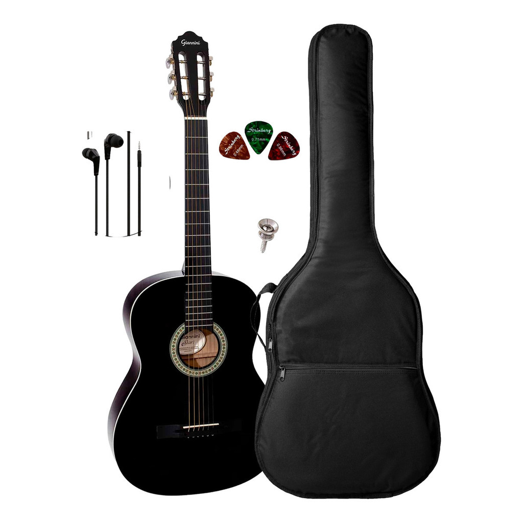 Violão Acústico Giannini S-14 Bk + Capa Acolchoada