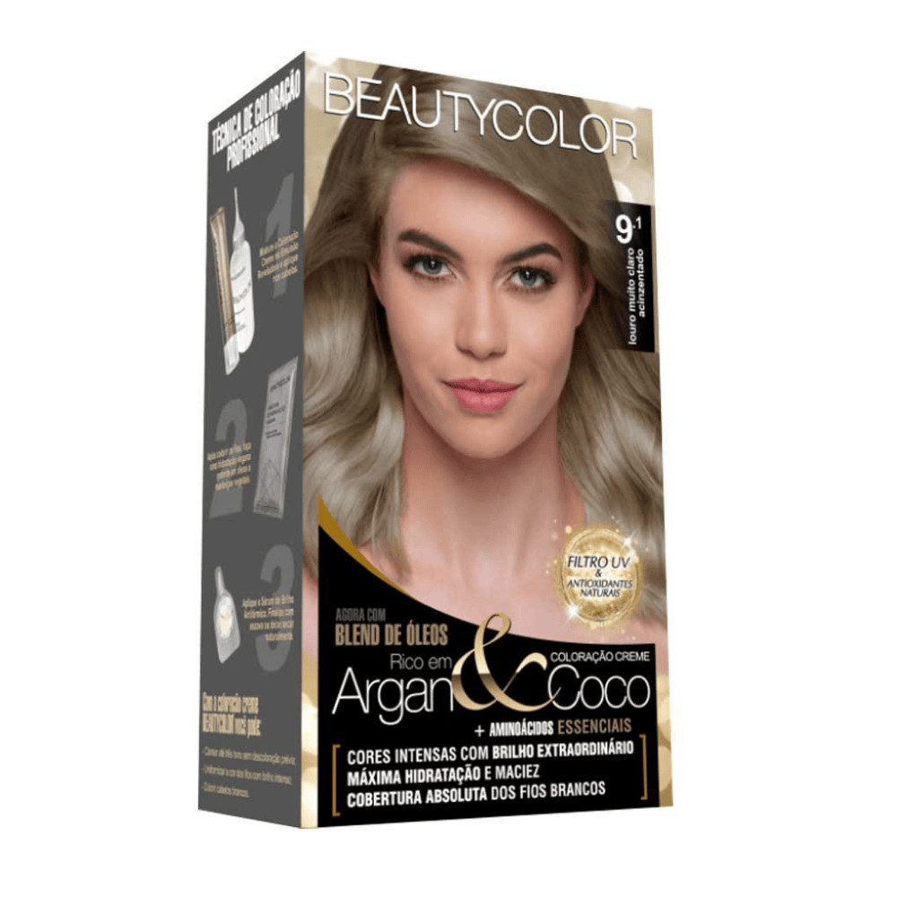 Tintura Beauty 9.1 Louro Muito Claro Acinzentado