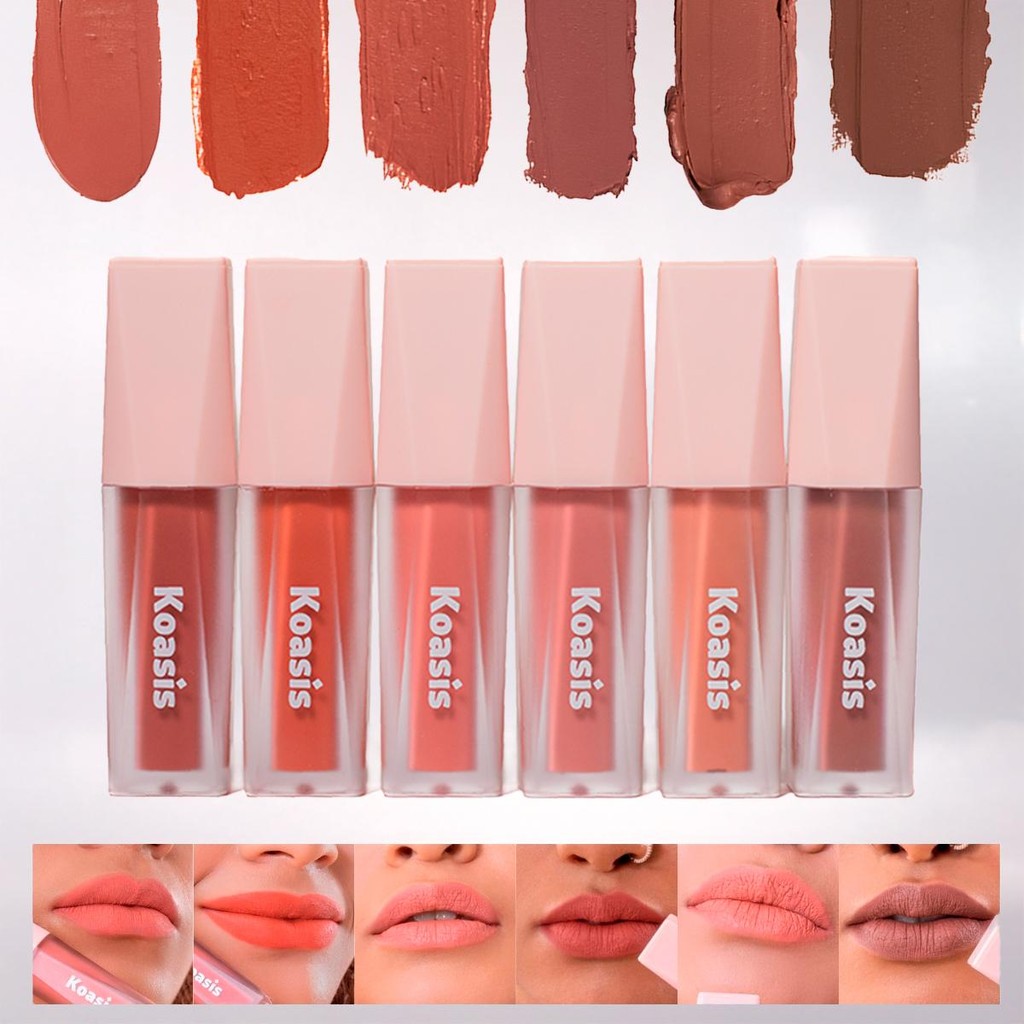 Batom Líquido Matte Cremoso Elegante Longa Duração KM007 - Koasis