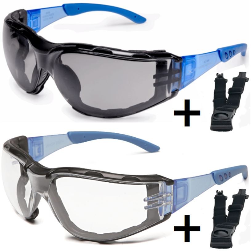 Óculos de Segurança Imola AntiEmbaçante e AntiRisco Incolor ou Fumê CA51362 Spots, Paintball, Vôlei, Ciclismo, indústria